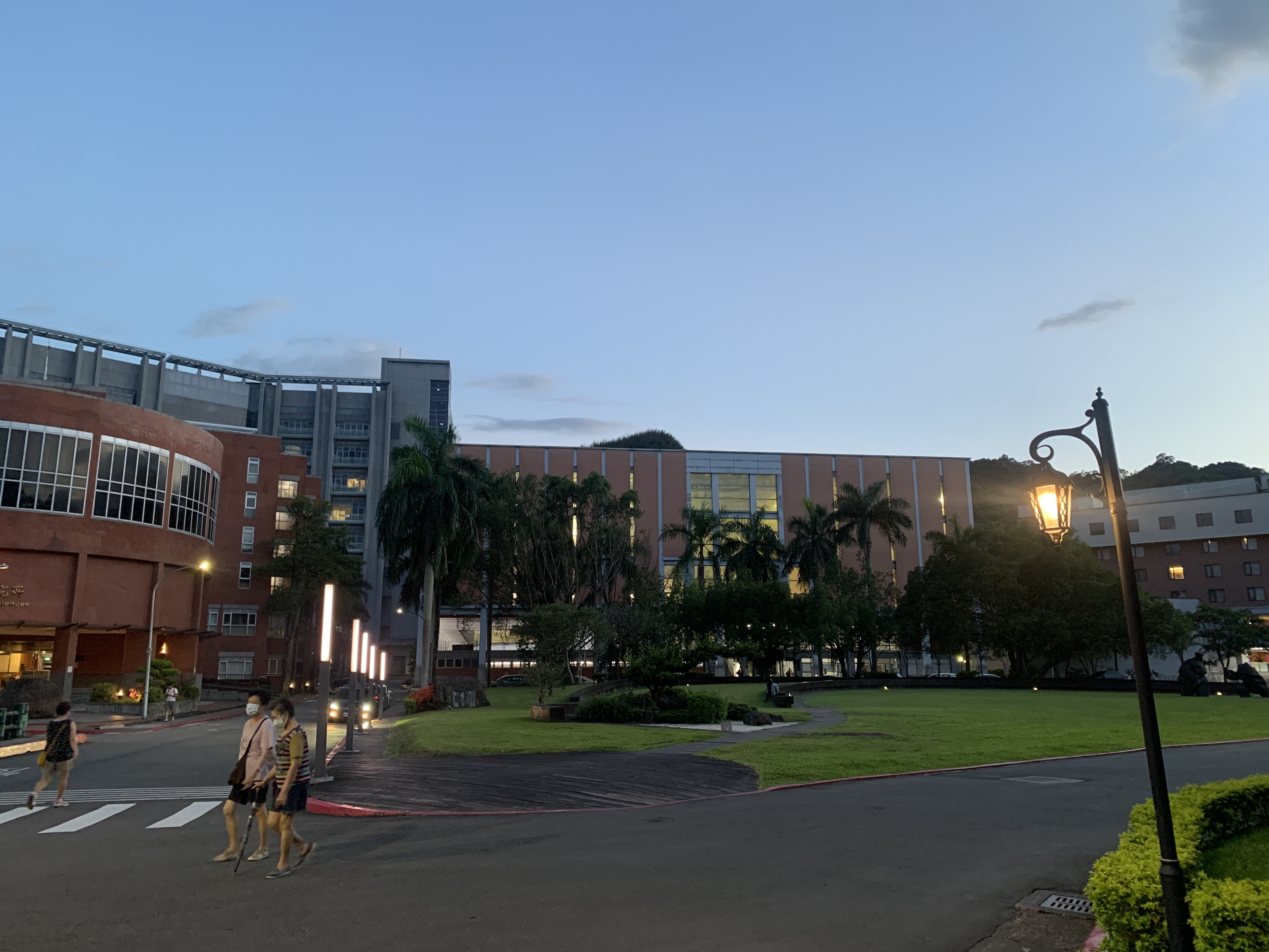 fitness gym building at night